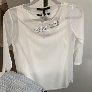 White blouse from White House Black Market